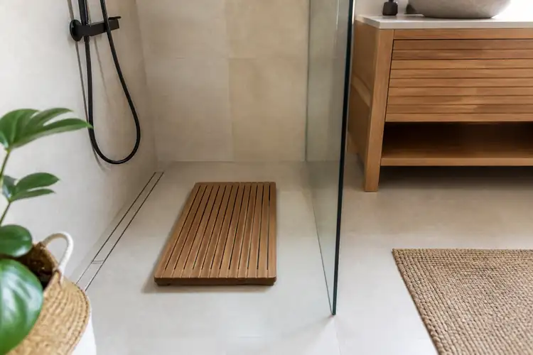 Teak douchemat comfort en functie
